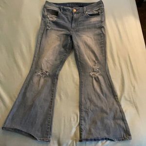 American Eagle super stretch flared jeans